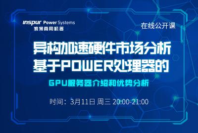 异构加速硬件市场分析和基于POWER处理器的GPU服务器介绍和优势分析