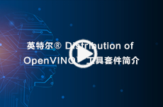 英特尔® Distribution of OpenVINO™ 工具套件简介