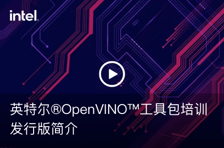 英特尔®OpenVINO™工具包培训发行版简介