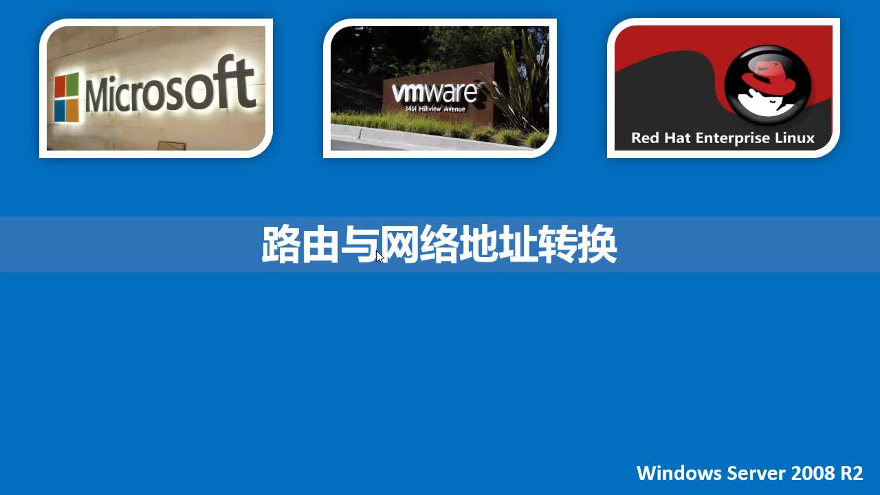 Windows Server 2008 R2路由与网络地址转换视频课程
