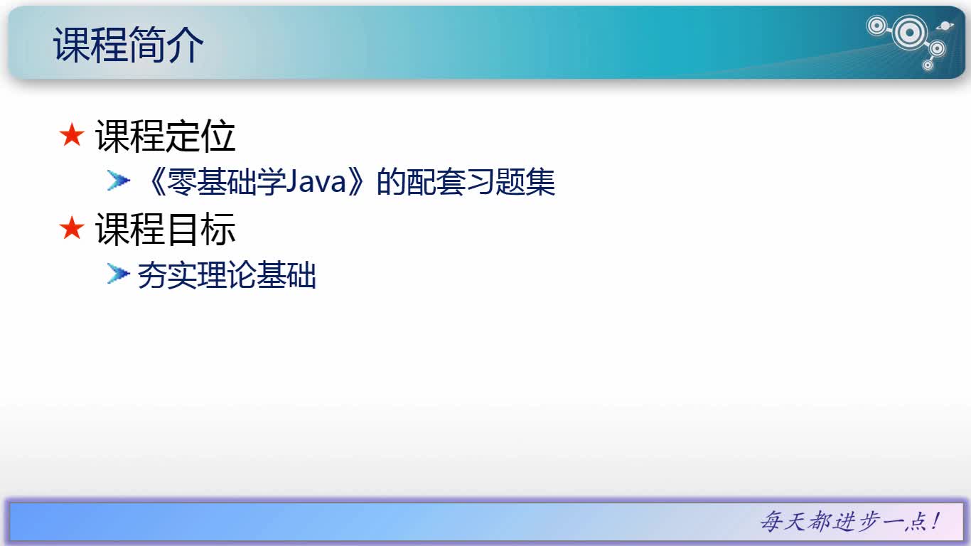 Java工程师系列课程之2--《Java初级语法习题精讲》视频课程